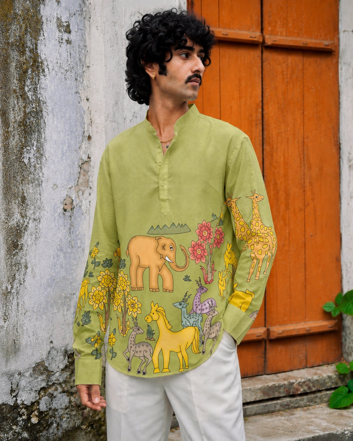Safari Meadow Kurta Shirt