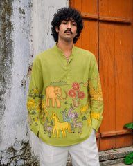 Safari Meadow Kurta Shirt