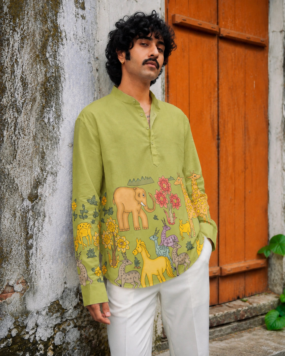 Safari Meadow Kurta Shirt
