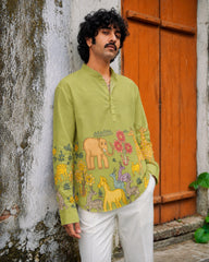 Safari Meadow Kurta Shirt