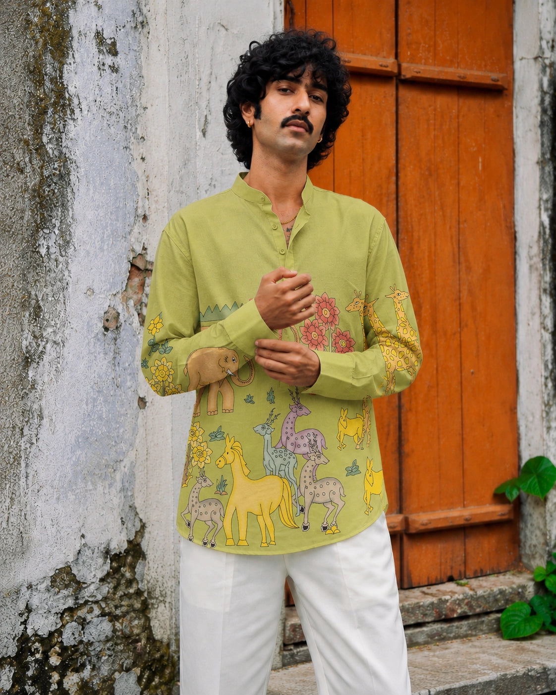 Safari Meadow Kurta Shirt