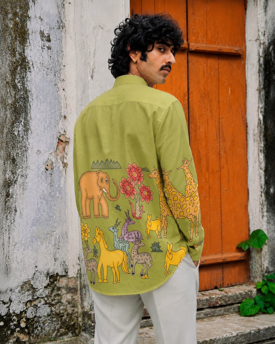 Safari Meadow Kurta Shirt