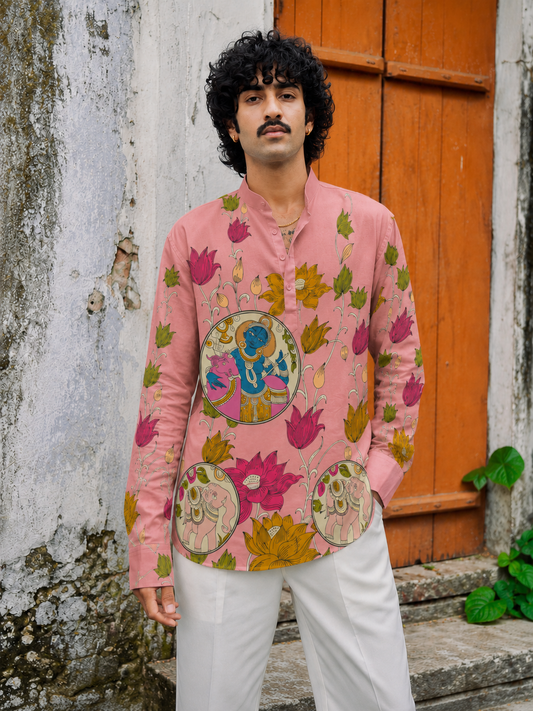 Gokul Bloom Kurta Shirt