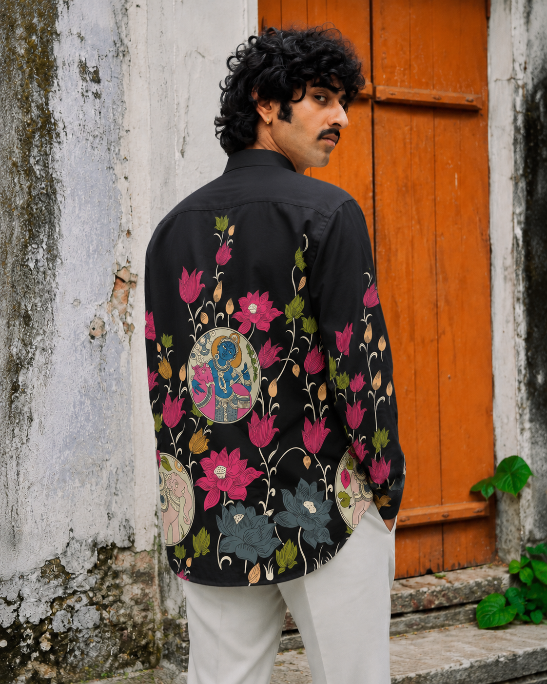 Madhav Noir Kurta Shirt